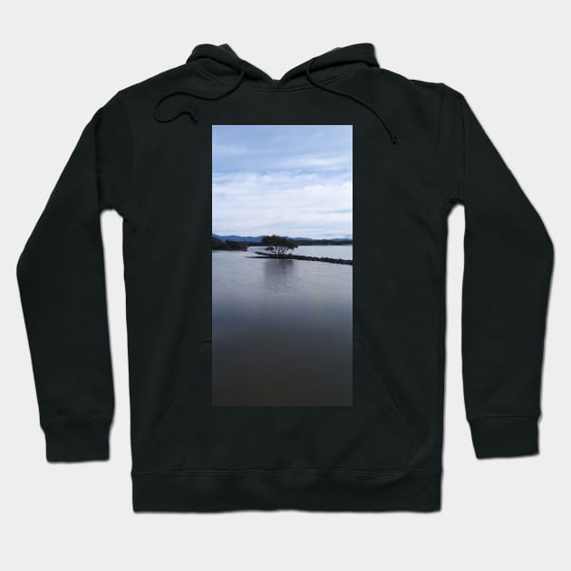 Urunga at High Tide Hoodie by Julie Vaux